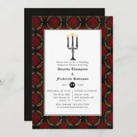 Gothic Wedding Rehearsal Dinner Invitation