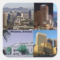 Phoenix Arizona Montage Square Sticker