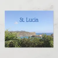 Scenic Caribbean Island Saint Lucia Postcard