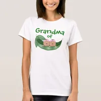 Grandma of Twin Girls (dark skin) T-Shirt