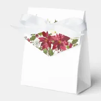 Modern Holiday Geometric Floral Wreath Favor Boxes