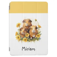 Guinea Pigs Cute Whimsical Animals Personalized iPad Air Cover