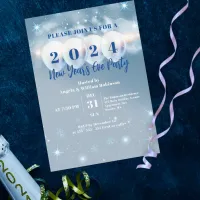 Winter Wonderland Party Balloons New Year's Eve  Invitation