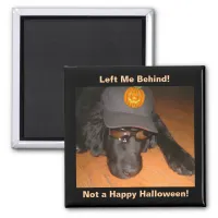 Funny Dog Left Behind This Halloween Magnet