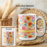 Colorful Daisies Coffee Mug