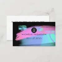 Swirling Colorful Paint Business Card