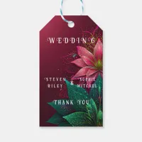 Luxurious Floral Wedding Invitation Suite Gift Tags