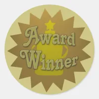 Award Winner Book Promo Classic Round Sticker