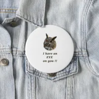 Cool eagle owl button