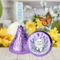 Elegant Lavender and Cat Birthday Hershey&#174;'s Kisses&#174;