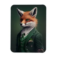 Red Fox in a Green St. Patrick's Day Suit Magnet