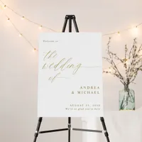 Elegant Modern Calligraphy Wedding Welcome Sign