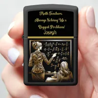 Teacher Inspires Students in Math Zippo Lighter