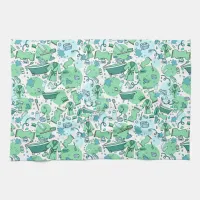 Men's Blue Patterned Kitchen Towel