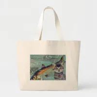 Catfishing Large Tote Bag