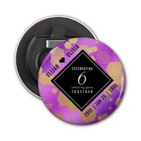 Elegant 6th Amethyst Wedding Anniversary Bottle Op Bottle Opener