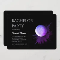 Golf Bachelor Party - Golfing trip Classic Minimal Invitation