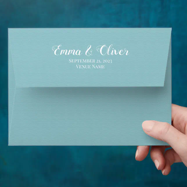 Seaside Theme Wedding Envelope