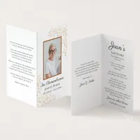 Fall Maple Leaves Funeral Service Memorial Prayer Business Card