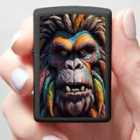 Bigfoot's Colorful Gaze Zippo Lighter