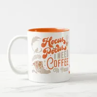 Witch Hocus Pocus Coffee To Focus Photo Halloween Two-Tone Coffee Mug