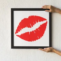 Red Lipstick Kiss Poster