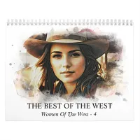 *~* AP59 Women Woman Wild West Cowgirl  4 Calendar