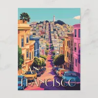 San Francisco California Travel Postcard