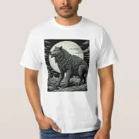 Vintage Werewolf in front of the Full Moon T-Shirt
