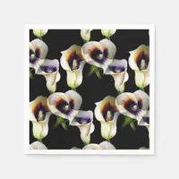 Sublime Watercolor Arum Calla Lilies Napkins