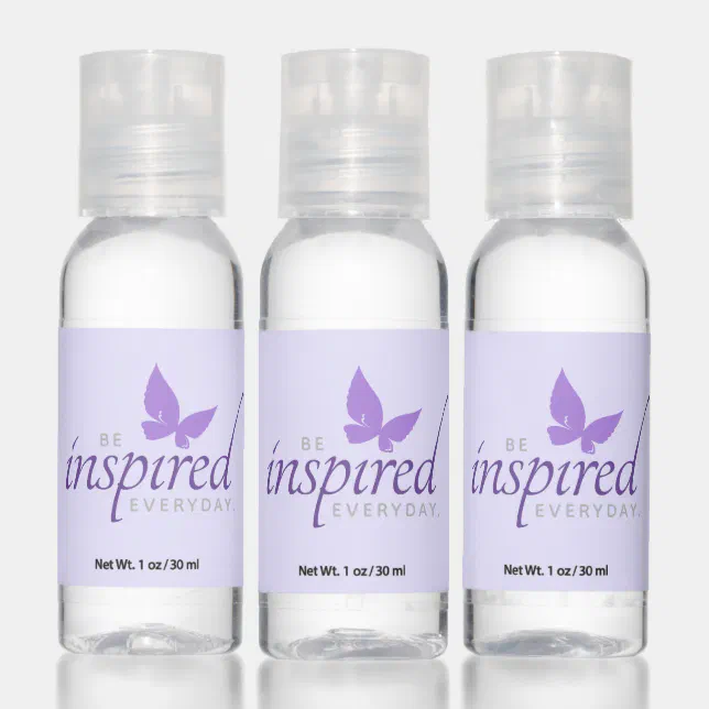Inspirational Be Inspired Everyday Butterfly Hand Sanitizer