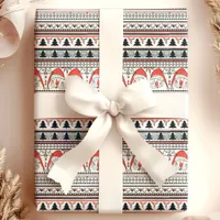 Santa Claus Ugly Christmas Sweater Wrapping Paper