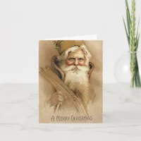 Vintage Santa Holiday Card