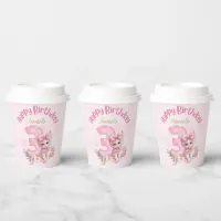 3 Year Old Birthday Party Kitten Theme Paper cup