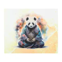 *~* Zen Fantasy SC5 Panda Bear Rainbow Metal Print