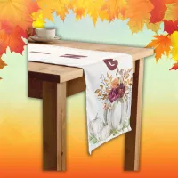 Simple White Pumpkin & Floral Thanksgiving | Long Table Runner