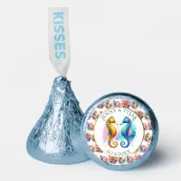 Pink, Blue and Gold Coastal Sand Dollar Beachy Hershey®'s Kisses®