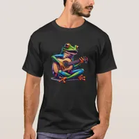 Cute Frog Playing a Guitar T-Shirt