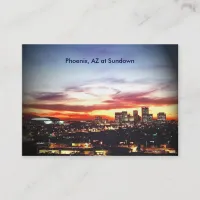 Phoenix, AZ at Sundown Business Card