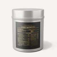 Luxury Gold And Black Honey Nutritional Label