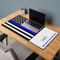 [Thin Blue Line] Back the Blue v3 Police Desk Mat