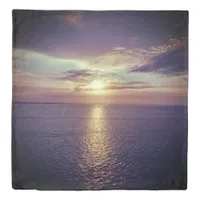 Sunrise Over Calm Ocean View Duvet Cover