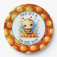 Honey bee themed Boy's Baby Shower  Paper Plates