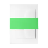 Bright Green Invitation Belly Band