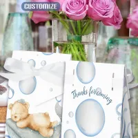 Underwater Bear Baby Shower Favor Boxes