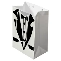 Elegant Classic Tuxedo Bow Tie Graduation Medium Gift Bag