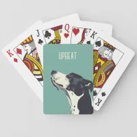 Black and White Boxer Poker Cards