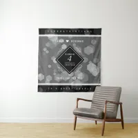 Elegant 4th Linen Wedding Anniversary Celebration Tapestry