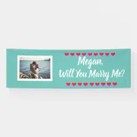 Will you Marry Me Custom Name and Photo Banner