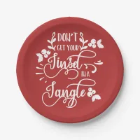 dont get your tinsel in a tangle christmas paper plates